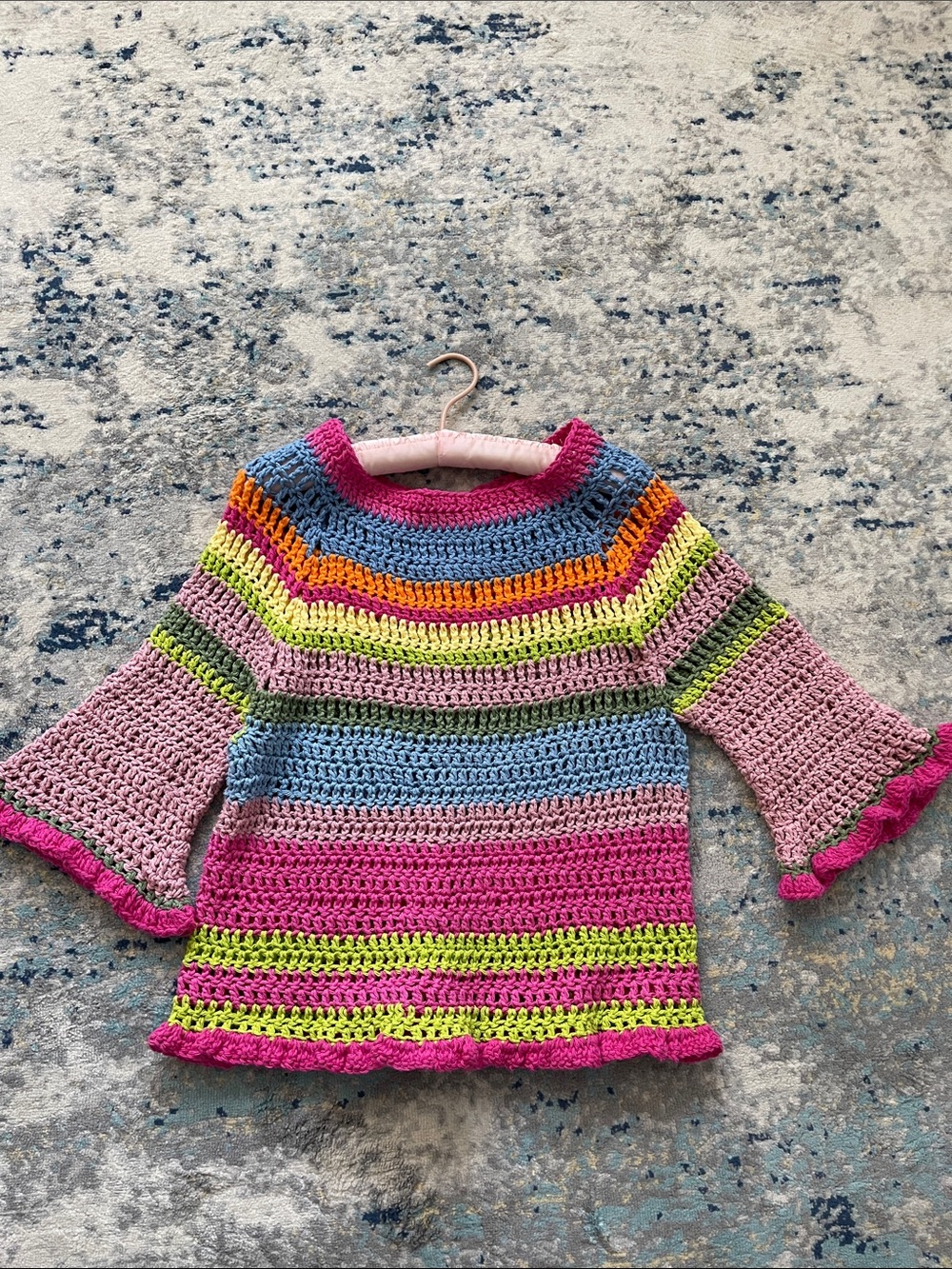 Vintage crochet top 100% cotton